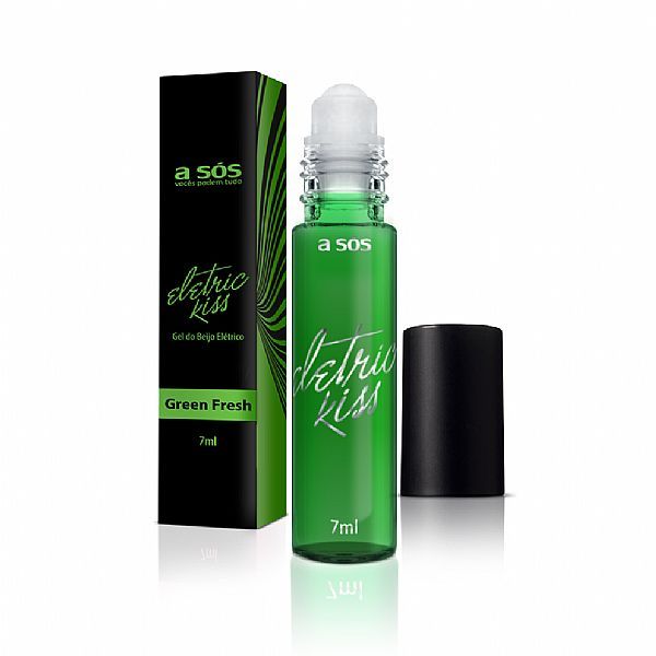 Gel do Beijo A sós Eletric Kiss Green Fresh - 7ml